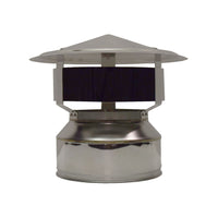 6" Standard Insulated Room Sealed 5m Flue Kit (Suits Inbuilt Fireplaces)