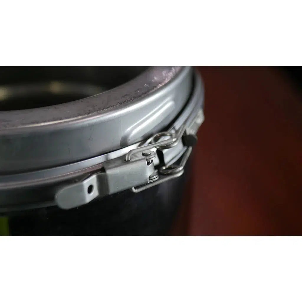 6" Standard Room Sealed 4m Flue Kit No Heat Shield All Black (Suits Freestanding Fireplaces)