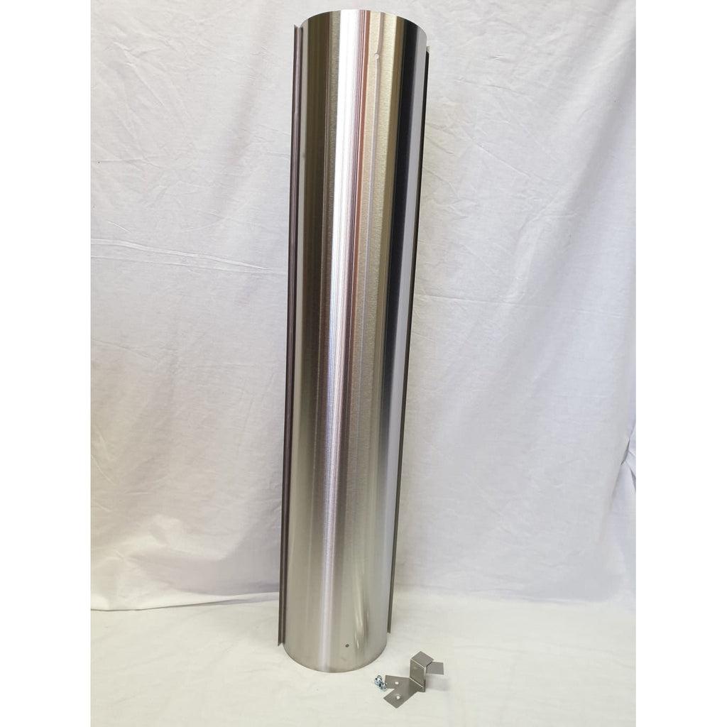 8" Flue Shield 1m S/S - Unpainted