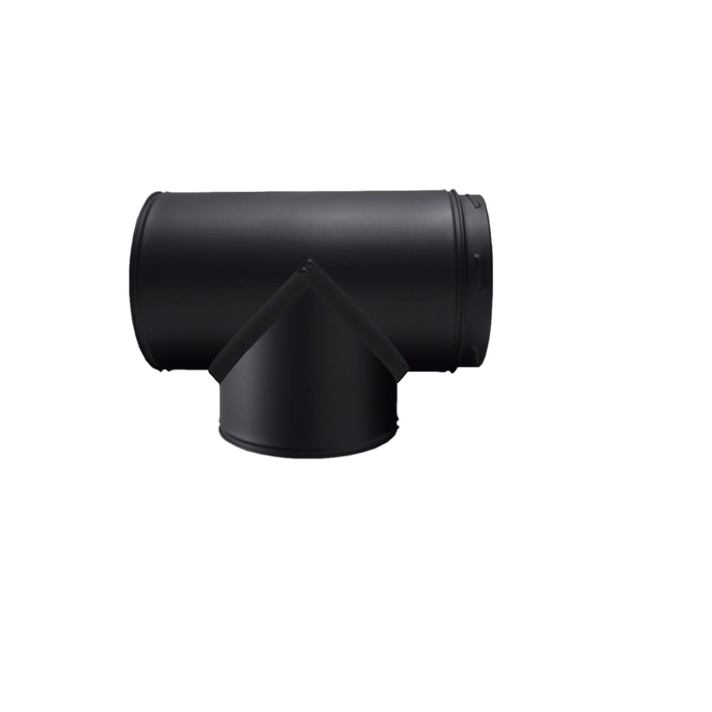 8" RSF Insulated 90 Degree Tee With Cap - Black