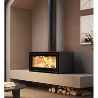 ADF Linea 100 B Freestanding Wood Fireplace
