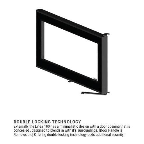 ADF Linea 100 B Freestanding Wood Fireplace