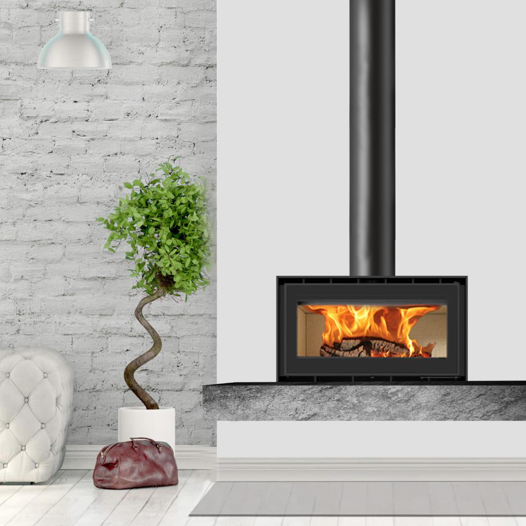 ADF Linea 85 B Freestanding Wood Fireplace – Luxe Fireplaces