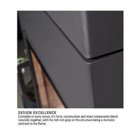 Austroflamm Dexter (Door Hinge Right with Top Extension Box & Adjustable Damper) Wood Fireplace