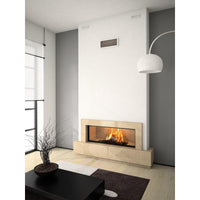 Axis H1600 Panoramic Single Sided Inbuilt Wood Fireplace With Lift & Swing Door