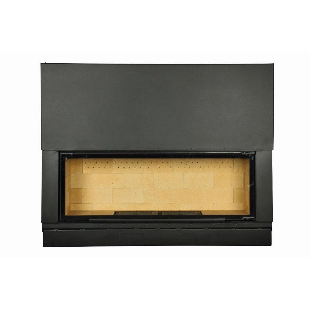 Axis H1600 Panoramic Single Sided Inbuilt Wood Fireplace With Lift & Swing Door