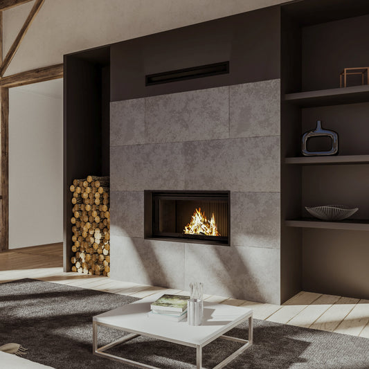 Axis XP120 Panoramic Single Sided Wood Fireplace