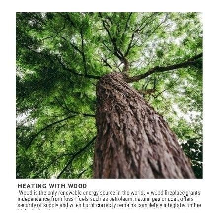 BOSQ Aere 70S Freestanding Wood Fireplace