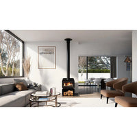 Blaze B100 Wood Fireplace with Wood Stacker