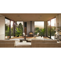 Blaze B700 Wood Fireplace with Wood Stacker