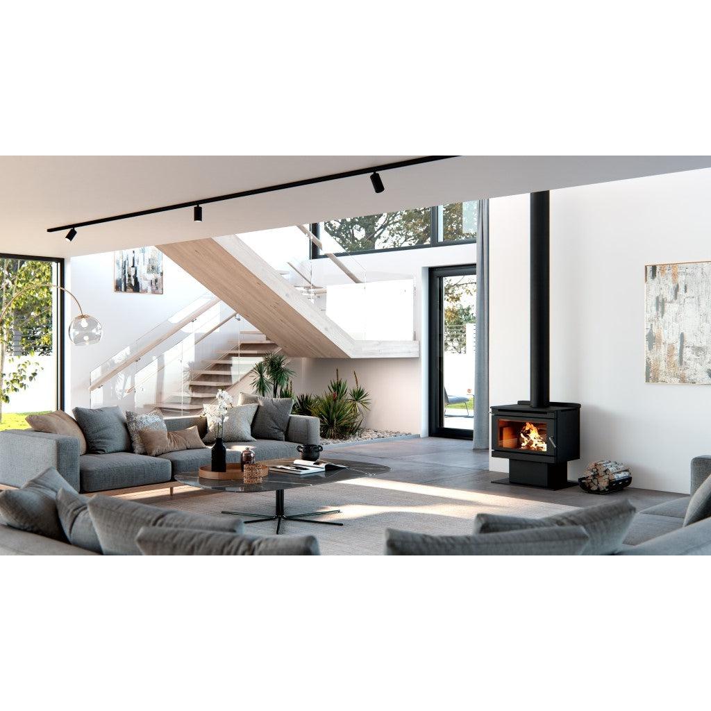 Blaze B800 Wood Fireplace with Remote