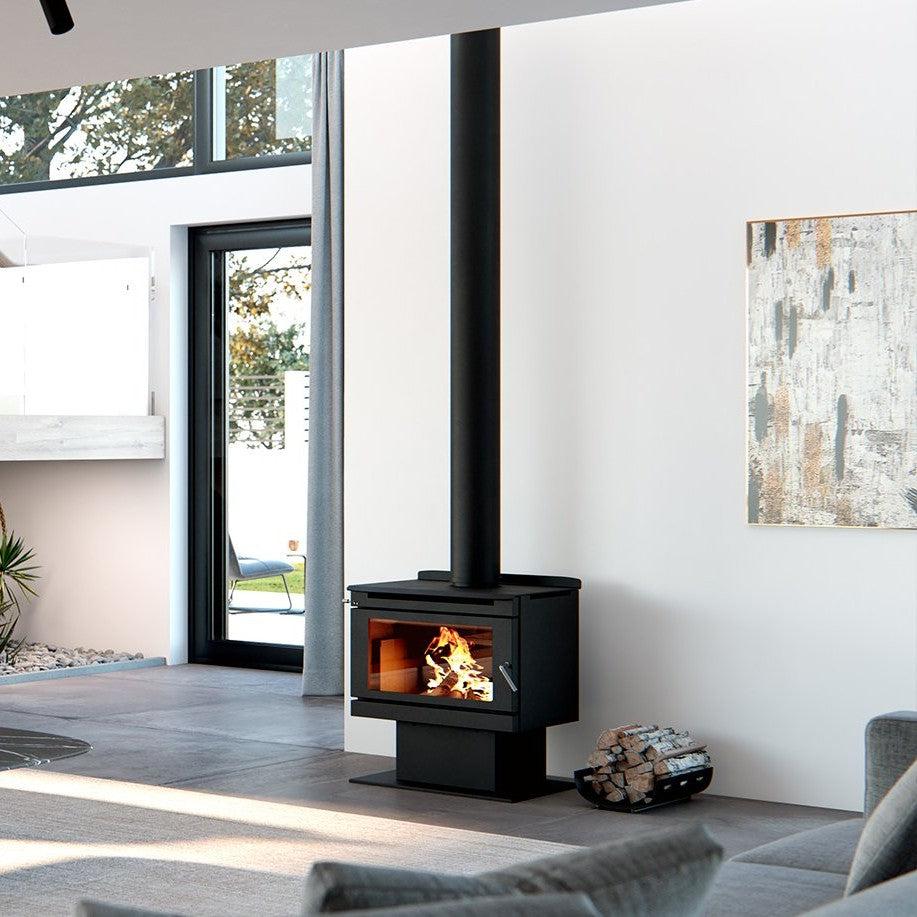 Blaze B800 Wood Fireplace with Remote