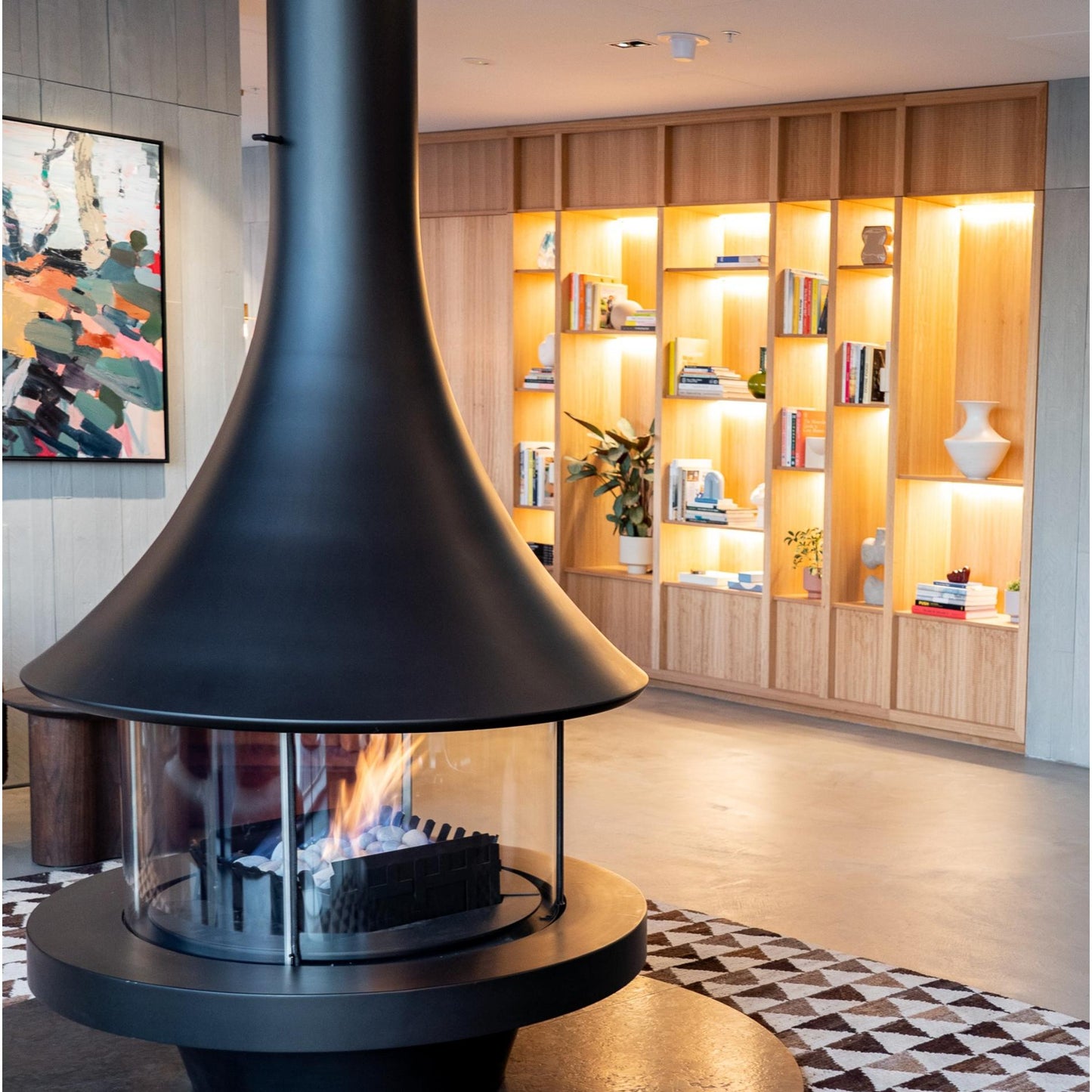 Bordelet EVA 992 Central Hanging Gas Fireplace