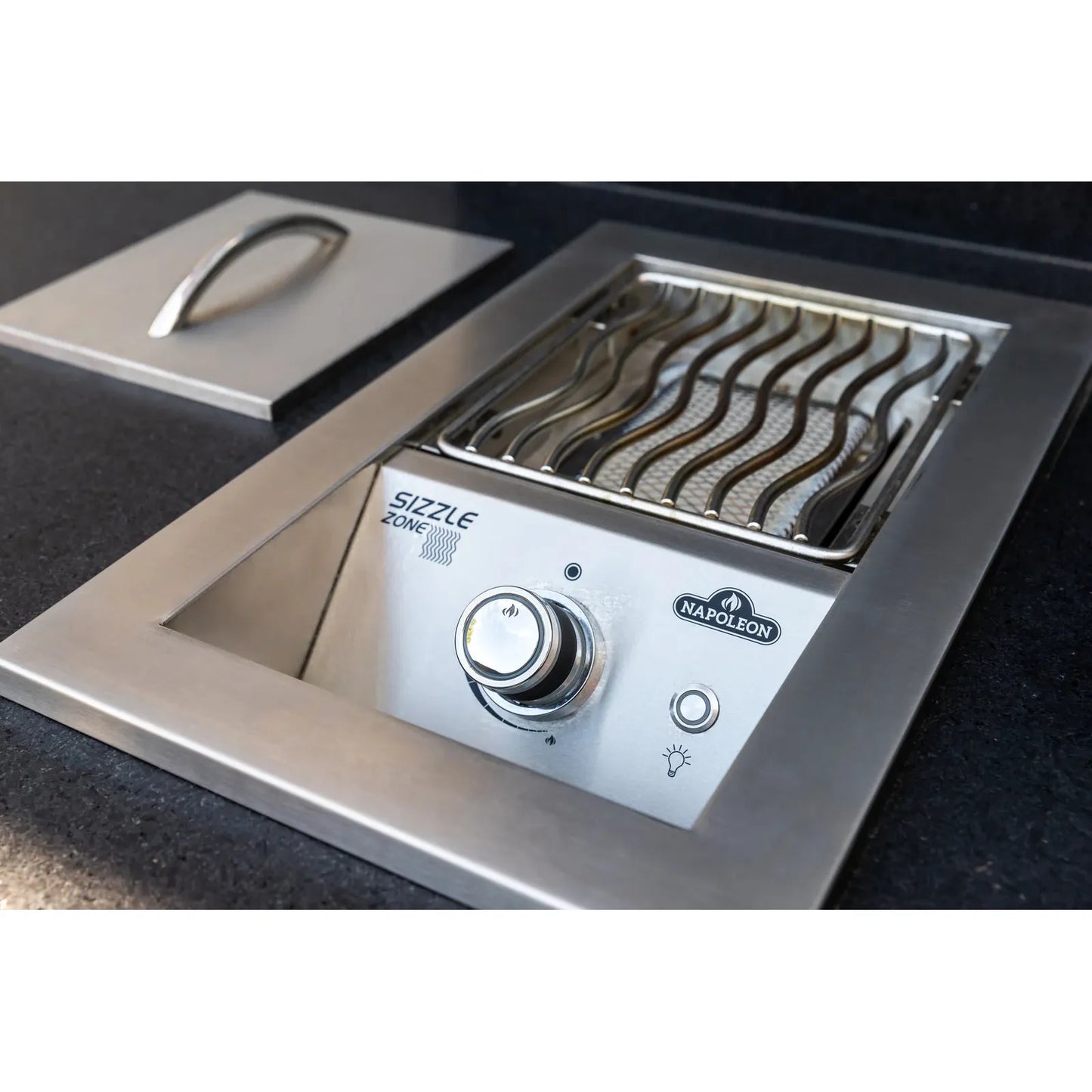 Napoleon Built-in 700 Series Single Infrared Burner with Stainless Steel Cover (Natural Gas)