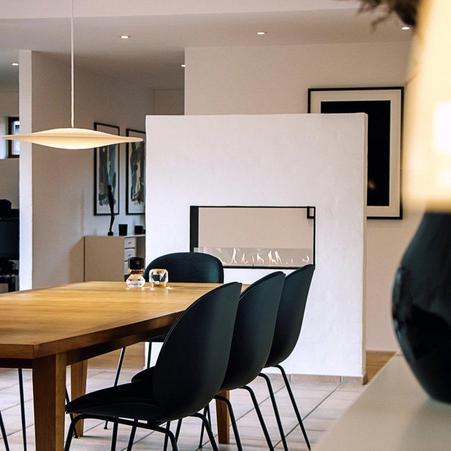 Decoflame Montreal Tunnel Ethanol Fireplace with Net Zero Burner