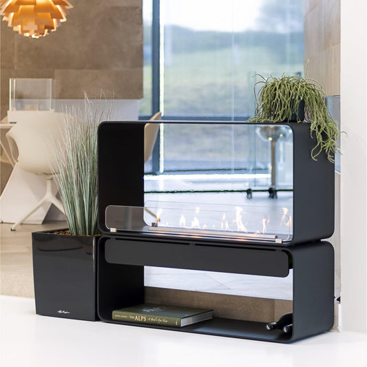 Decoflame Net Zero Austin Freestanding Ethanol Fireplace