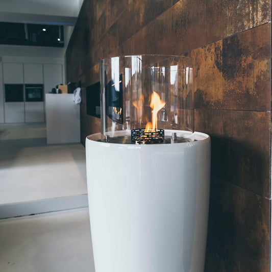 Decoflame Outdoor Net Zero Manual Nice Round Freestanding Ethanol Fireplace