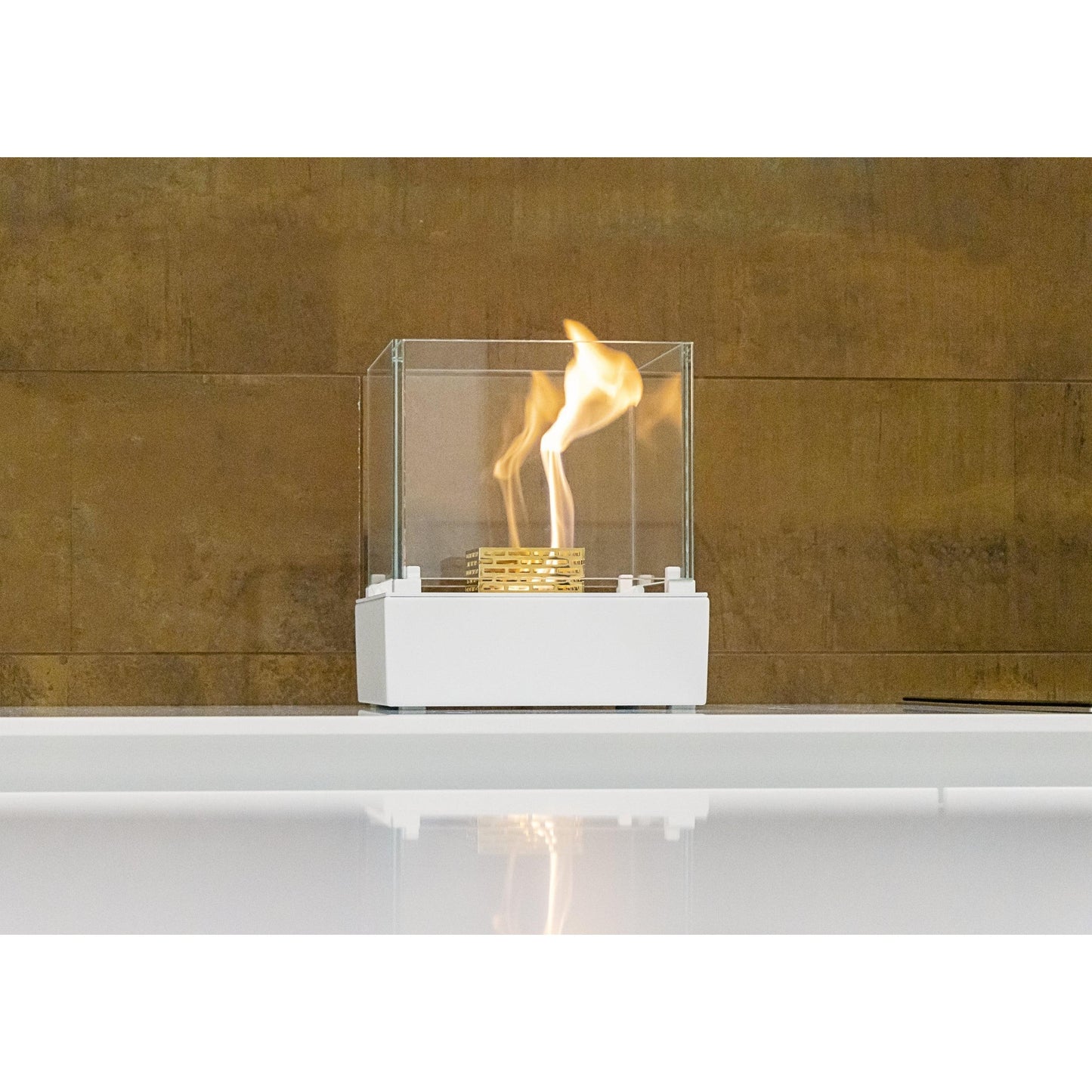 Decoflame Outdoor Net Zero Manual Nice Tower Freestanding White Ethanol Fireplace