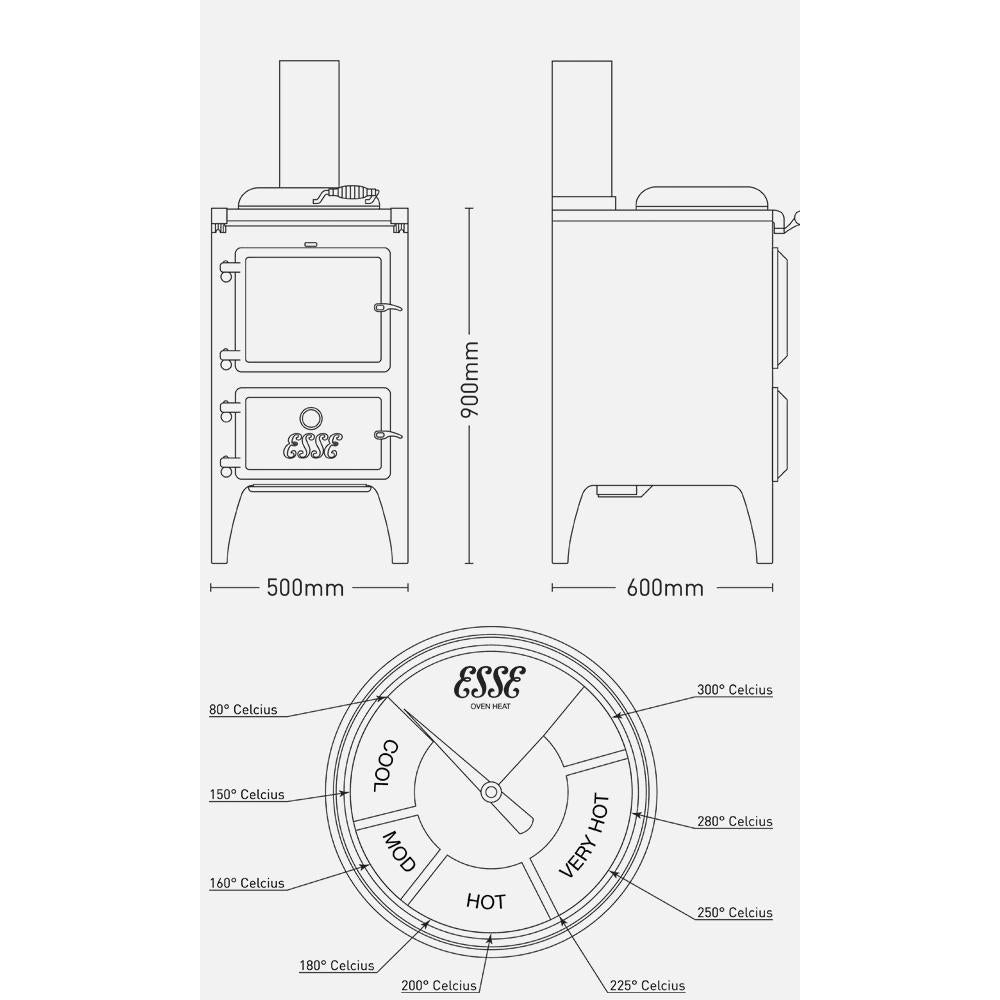 Esse Bakeheart Wood Cooker
