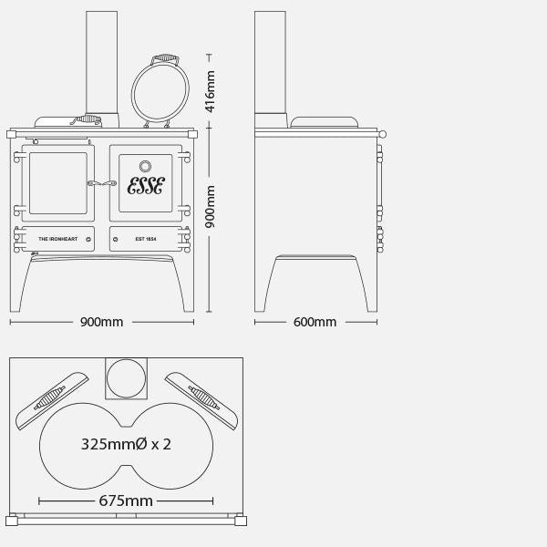Esse Ironheart Wood Cooker