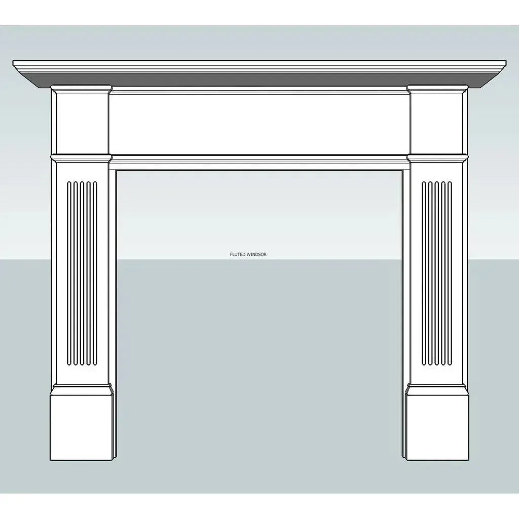 Fluted Windsor Mdf Mantle