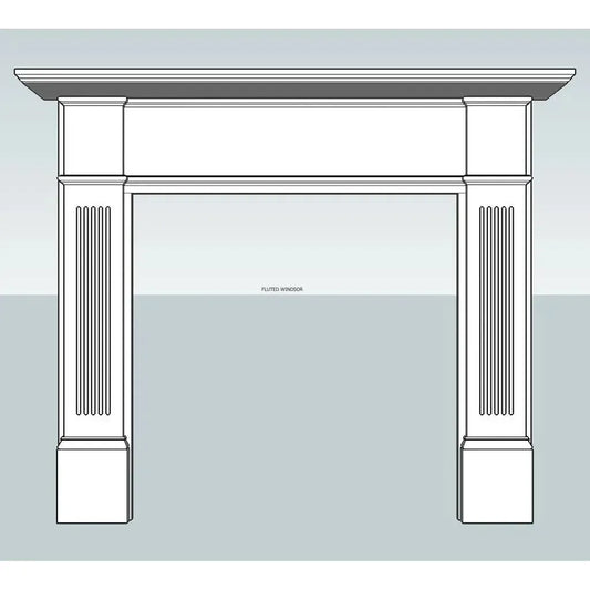 Fluted Windsor Mdf Mantle