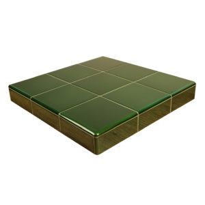 H & E Smith 152x76x9mm (6x3") Victoria Green - Fireplace Tile