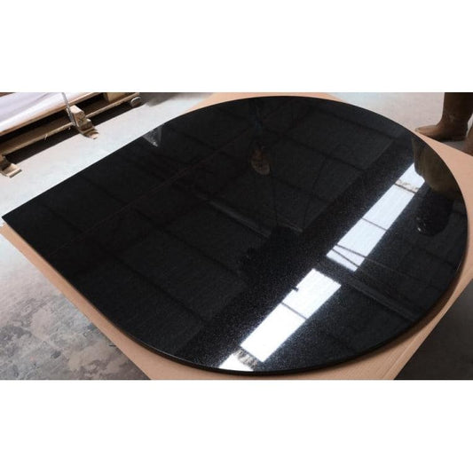 Hearth W115 x D115 x 2cm Teardrop Corner Black Galaxy