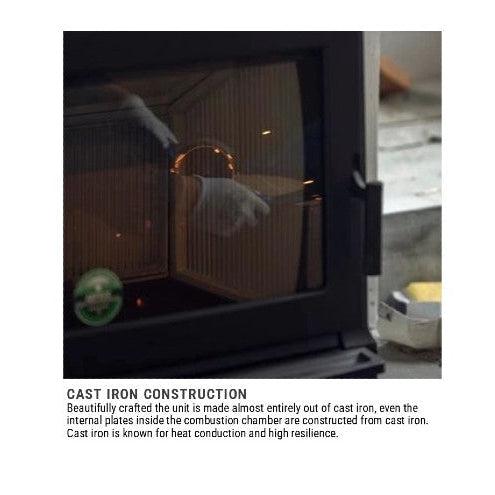 Hergom E-30M Freestanding Wood Fireplace