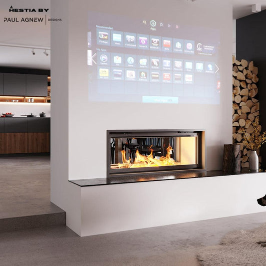 Hestia 1400 Tunnel Guillotine Wood Fireplace