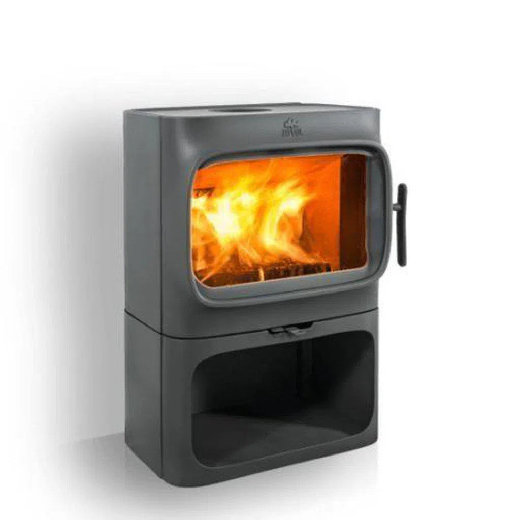 Jotul F305 R Black Paint Base Wood Fireplace