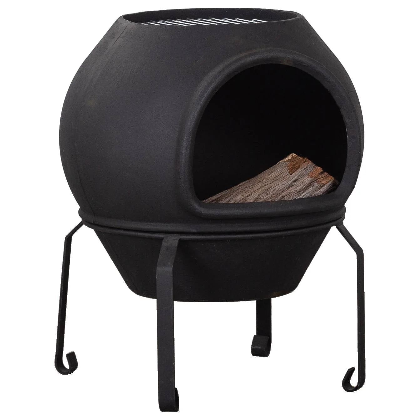Argon Cast Iron Chiminea - Black
