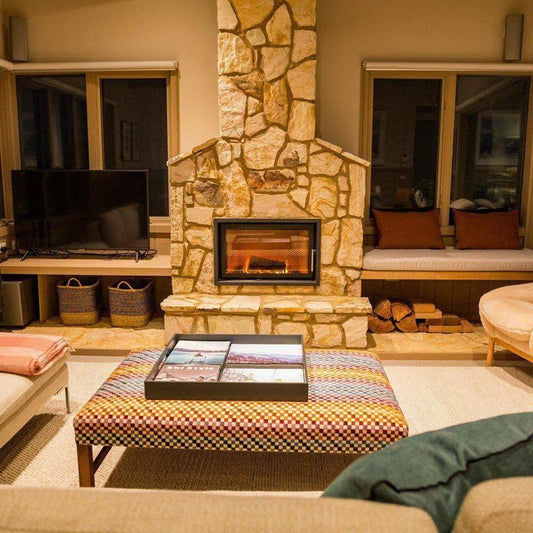 KOBOK Mt Blanc 970 Aquatec Wood Fireplace with Swing Door