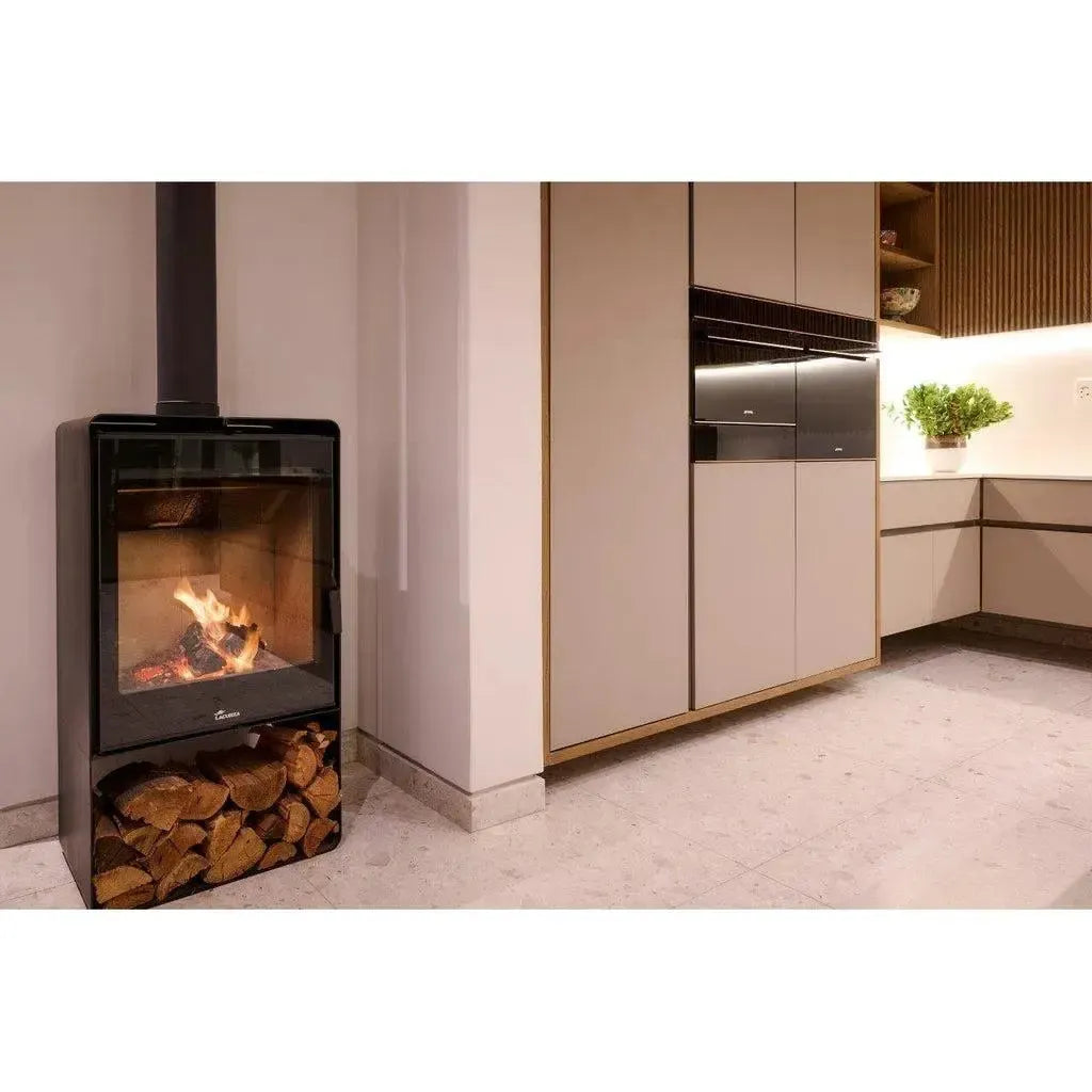 Lacunza Atlantic 613 (Includes Heat Shield) Free Standing Wood Fireplace