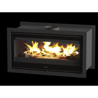Lacunza Nickel 1000 Double Sided In-Built Wood Fireplace