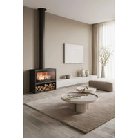 Lacunza Silver 1000 Free Standing Wood Fireplace