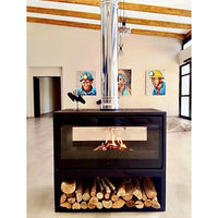 Lacunza Verona 1000 Free Standing Wood Fireplace