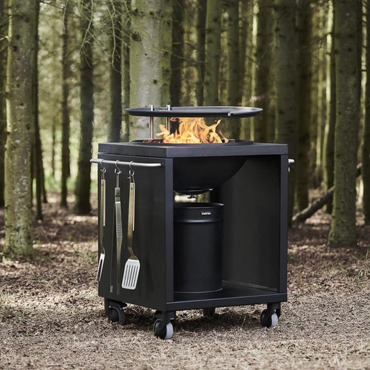 Morso Grill '17 Garden Set With Bonus Side Table, Cover & Ash Bucket