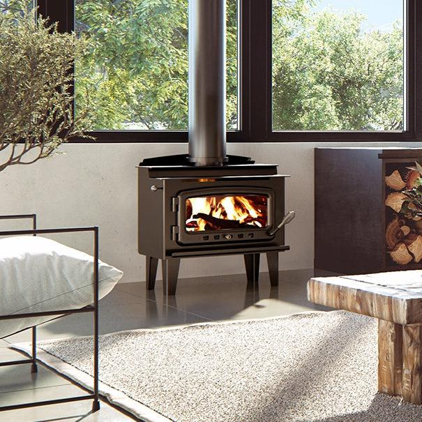 Nectre Mk1 Wood Fireplace with Legs