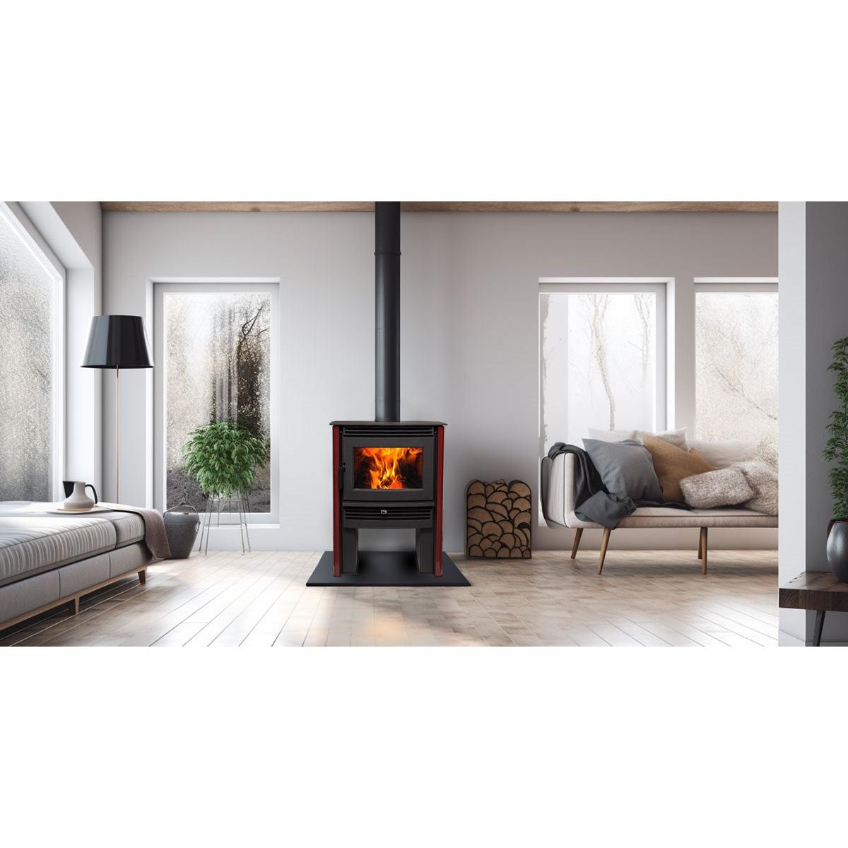 Pacific Energy Neo 1.6 LE Freestanding Wood Fireplace