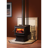 Pacific Energy Summit LE on Pedestal Freestanding Wood Fireplace