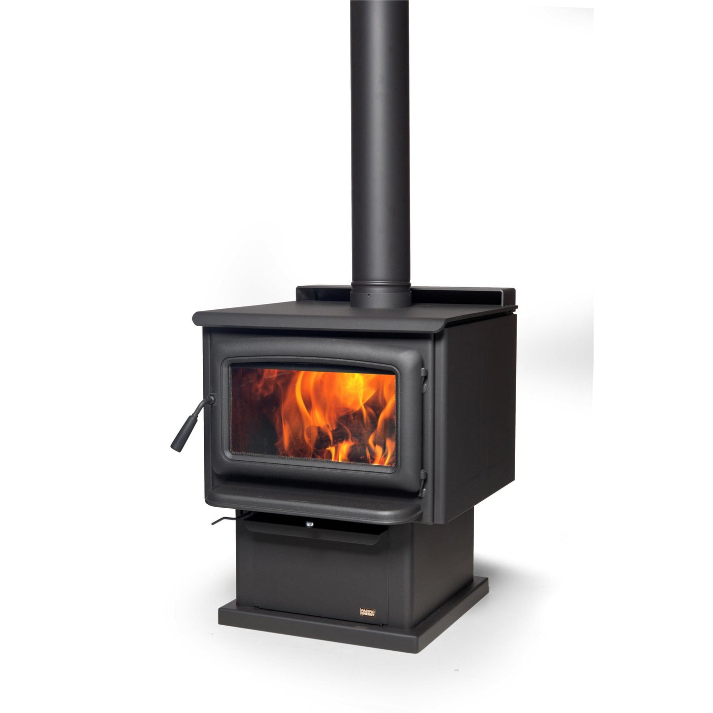 Pacific Energy Summit LE on Pedestal Freestanding Wood Fireplace