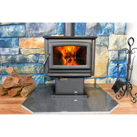 Pacific Energy Super LE on Pedestal Freestanding Wood Fireplace