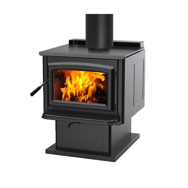 Pacific Energy Super LE on Pedestal Freestanding Wood Fireplace