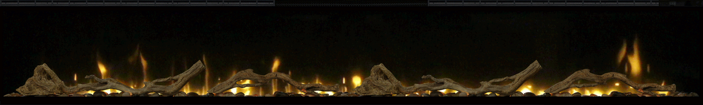 Real Flame Ignite Evolve 2500 Driftwood & River Rock Set
