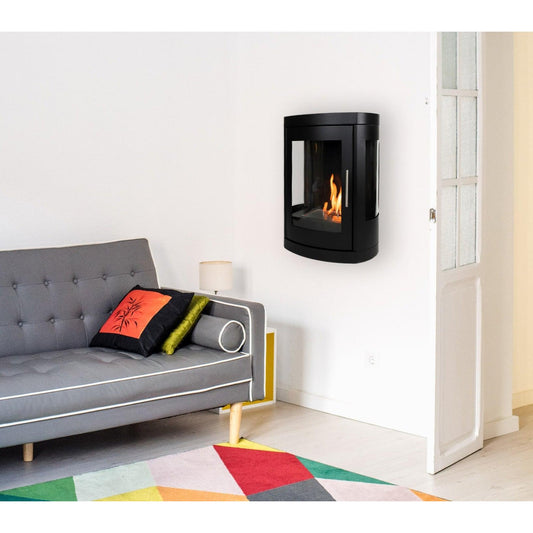 Scandi Oregon Wall Mounted Ethanol Fireplace