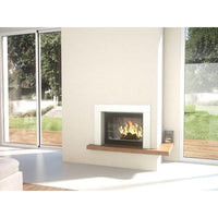Seguin Super 9 Wood Fireplace With Swing Door & Black Line Glass