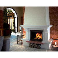Seguin Super 9 Wood Fireplace With Swing Door & Black Line Glass