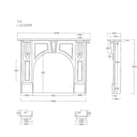 Victorian Arch Italian Carrara Marble Mantle