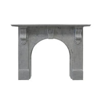 Victorian Arch Italian Carrara Marble Mantle